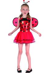 Maschera Coccinella Fiocchetti Bambina Taglia S