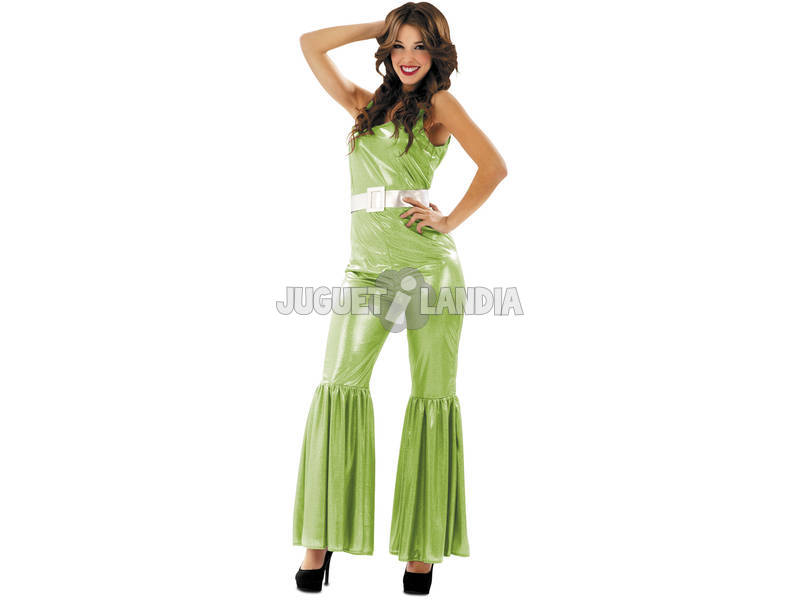 Disfraz Mujer S Disco Verde