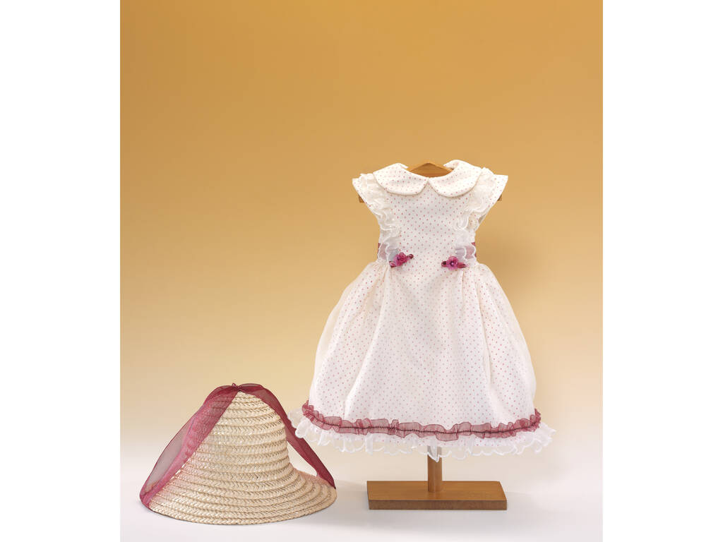 Scharlachrotes Kleid mit Hut