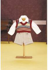Conjunto Colete Marrom 