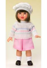 Mini Mariquita Pérez ensemble Jupe Rose et pull en tricot.