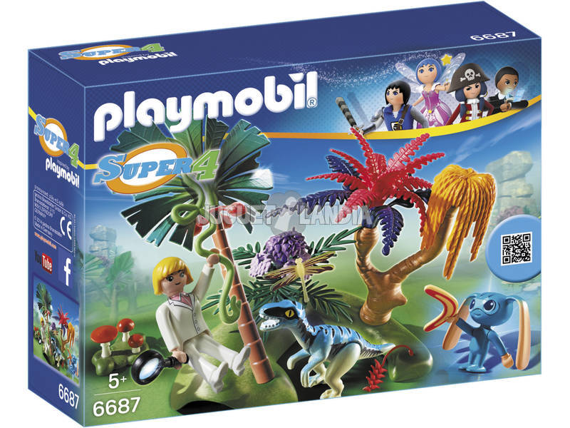 Playmobil - Super 4: L'Isola Perduta con Alien e Raptor