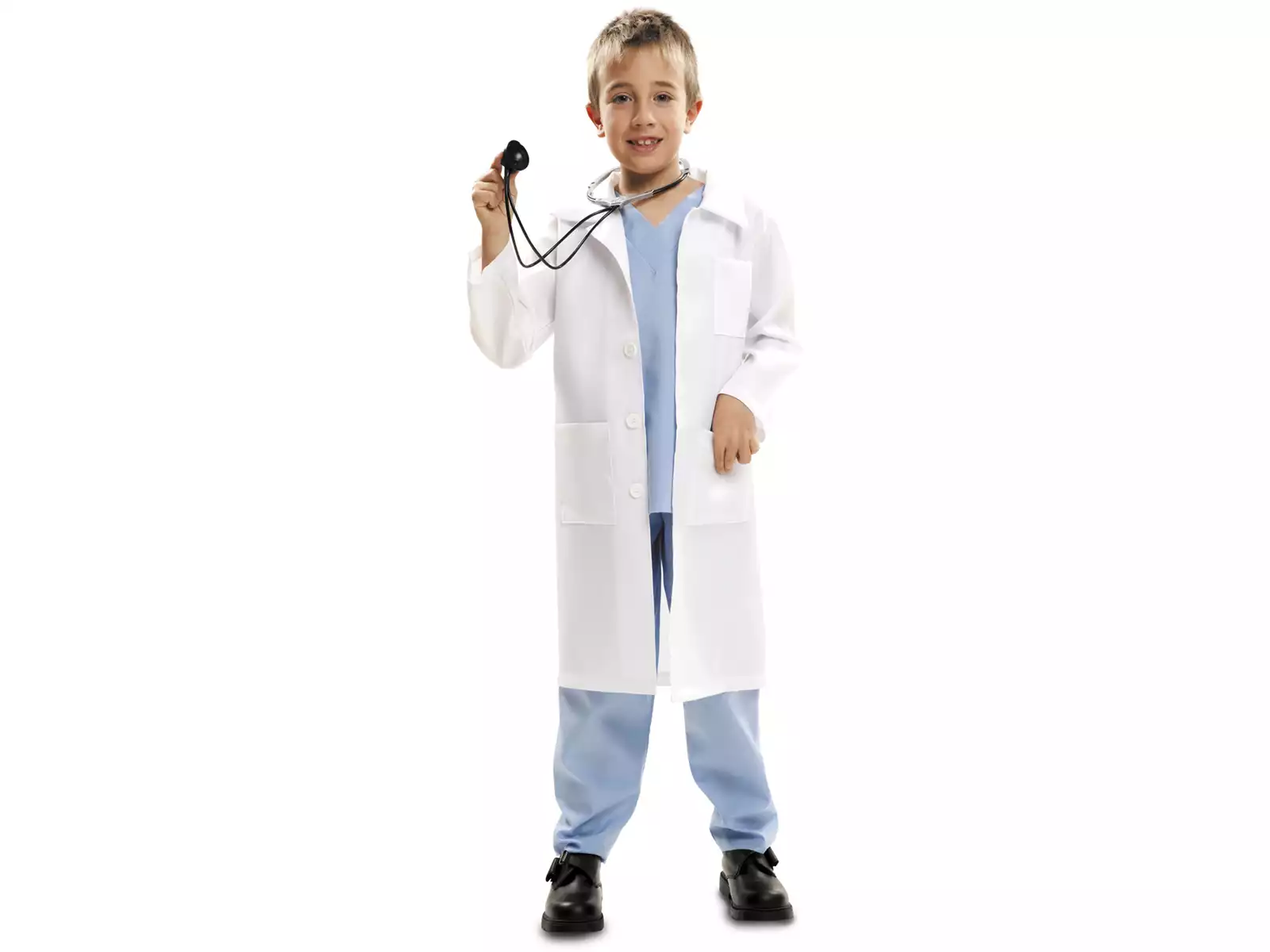 Blouse Docteur Enfants Jeu d'Imitation Jouet Deguisement Docteur Costume  Blouse Blanche Enfant Fille Garcon 3 4 5 Ans