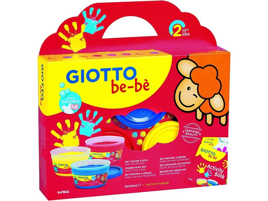 Giotto Bebé Super Peinture Doigts 3 x 100 ml Fila 460700