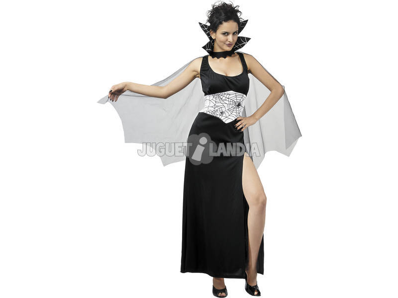 Disfraz Araña Negra Capa Mujer Talla XL