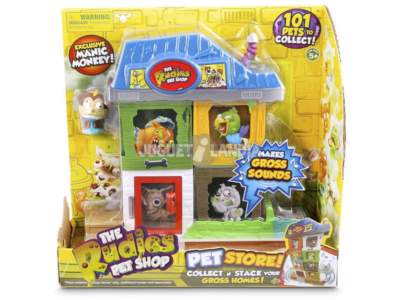 The Rudies Pet Shop Miniplayset con 1 cucciolo