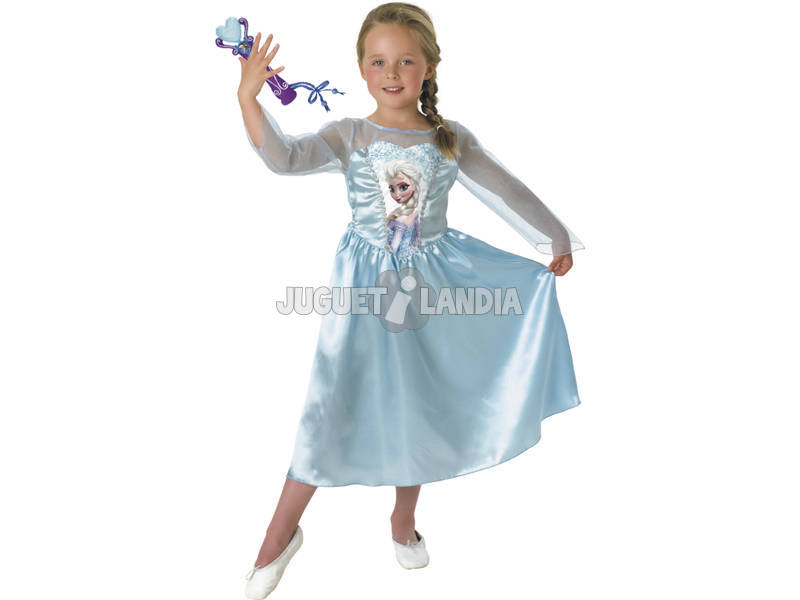 Kostüm Mädchen Elsa Classic mit Micro T-L Rubies 620284-L
