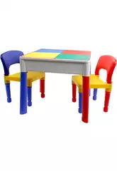Mesa 3 em 1 com 2 cadeiras