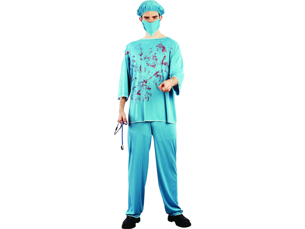 Costume da chirurgo Sanguinario Uomo Taglia L