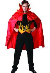 imagen Disfraz Demonio Capa Roja Hombre Talla XL