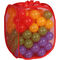 imagen Bolsa de Tela Con 100 Bolas 7cm de Colores