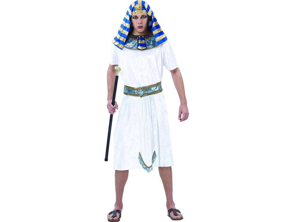 Déguisement Homme Pharaon Blanc Taille XL
