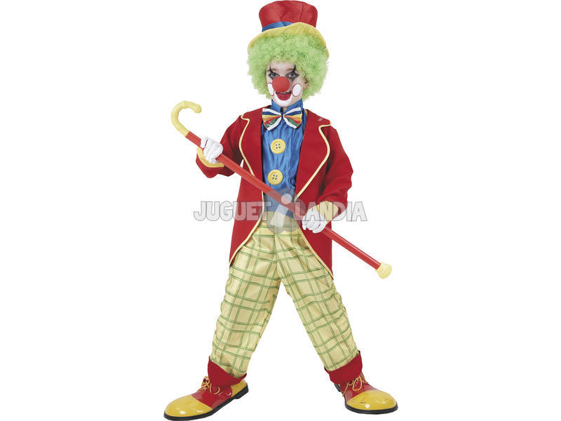 Déguisement de clown avec pantalon à carreaux pour garçon taille M