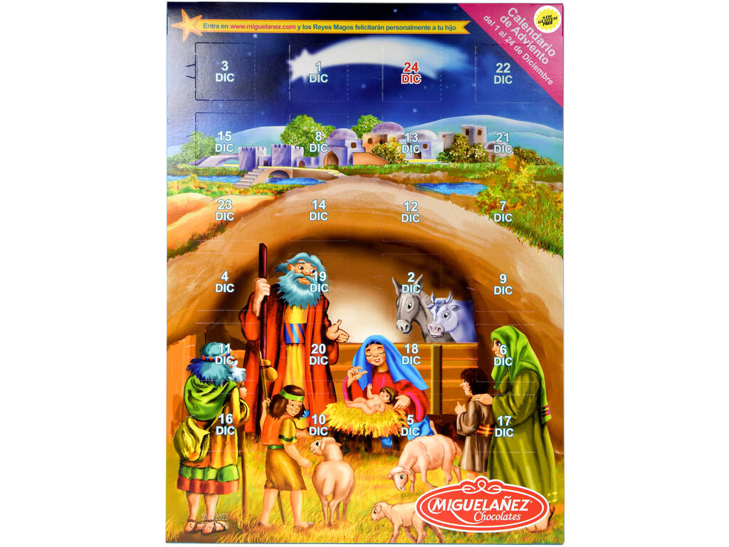 Calendrier de l'Avent au chocolat 75 g