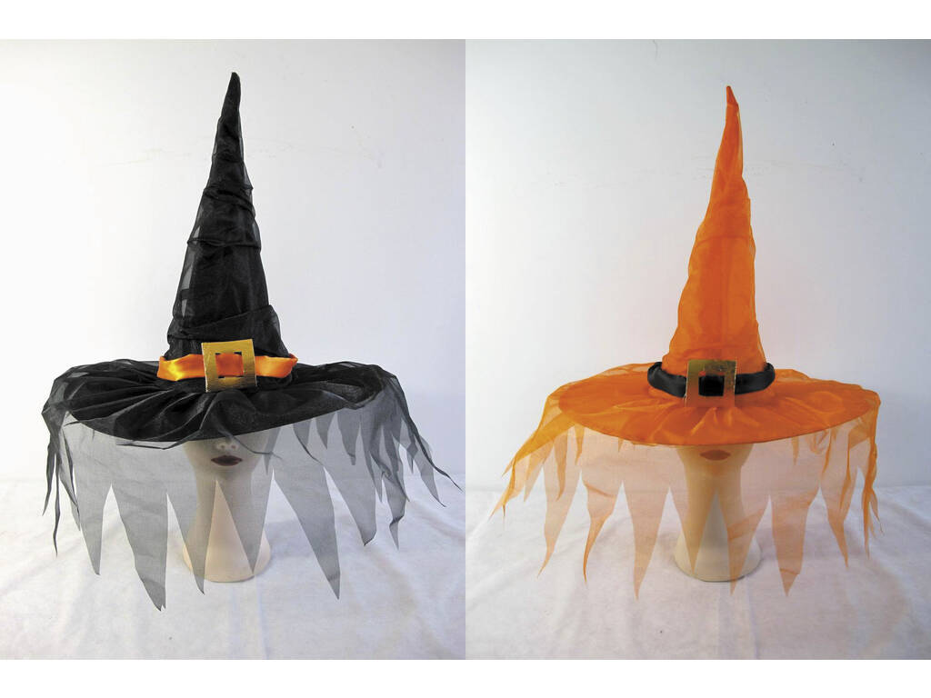 Chapéu de bruxa com Véu