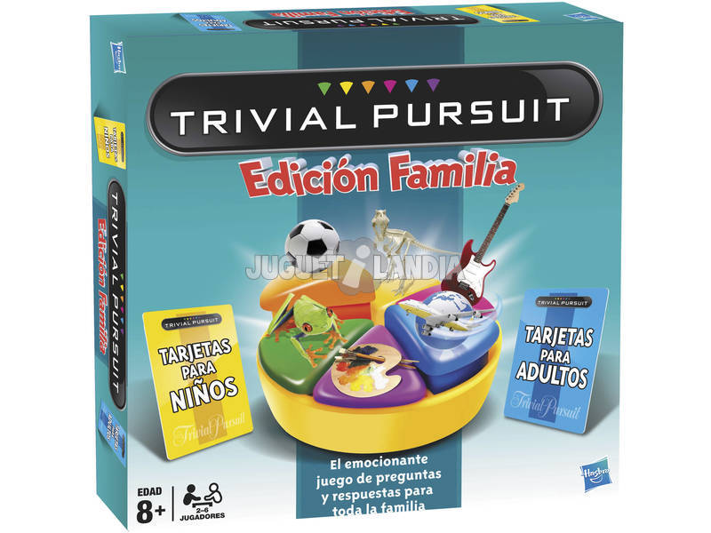 Jogo de Tabuleiro Trivial Pursuit Edição Familia Hasbro Gaming 73013793