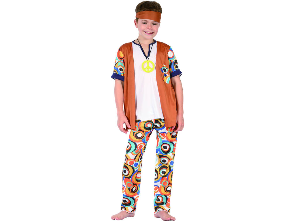 Costume per bambino da hippie taglia XL