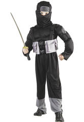 imagen Kostüm Ninja grau Junge Größe S