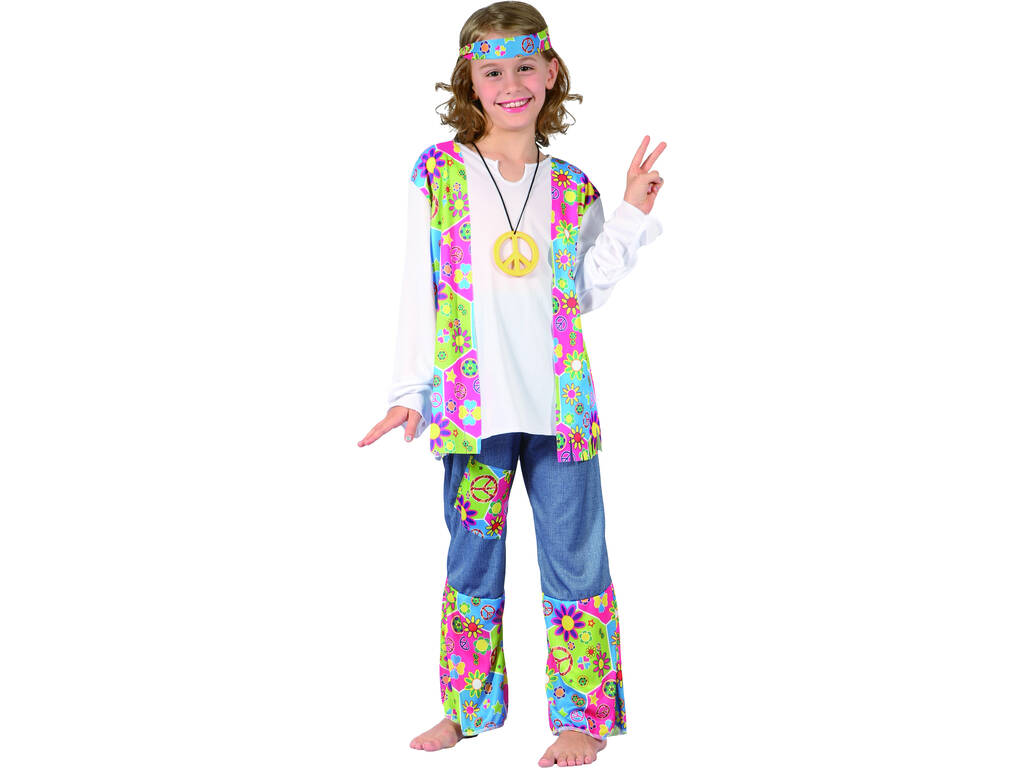 Costume Hippie Bimba Taglia M