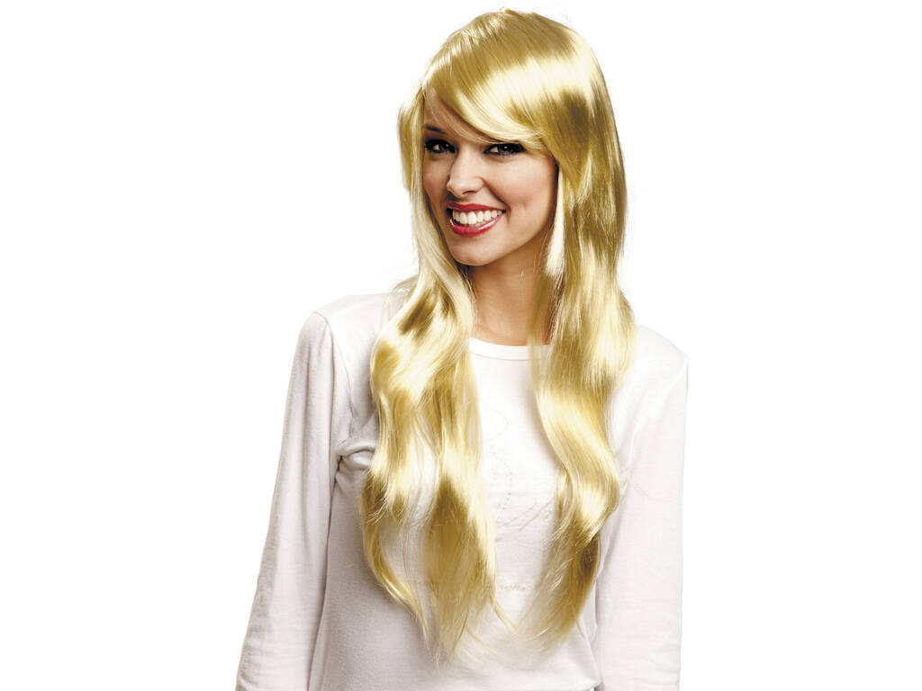 Langhaarige Perücke Fashion in blond
