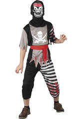 imagen Disfraz Pirata esqueleto Talla XL