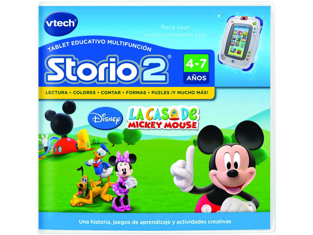 Juego Mickey Mouse club house para Storio 2 y 3S Vtech 230422