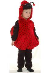 imagen Disfraz Mariquita Rojo para Bebé Talla L
