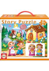 Hansel y Gretel Puzzle Story Educa 14798