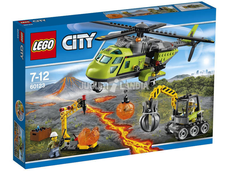 Lego Stadt Vulkan Hubschrauber Versorgung Hubschrauber 60123