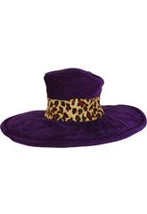 Cappello PIMP Leopardo Nero e lilla