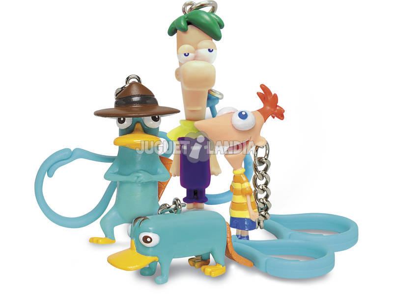 Phineas et Ferb Figurines À Accrocher Famosa 700008284