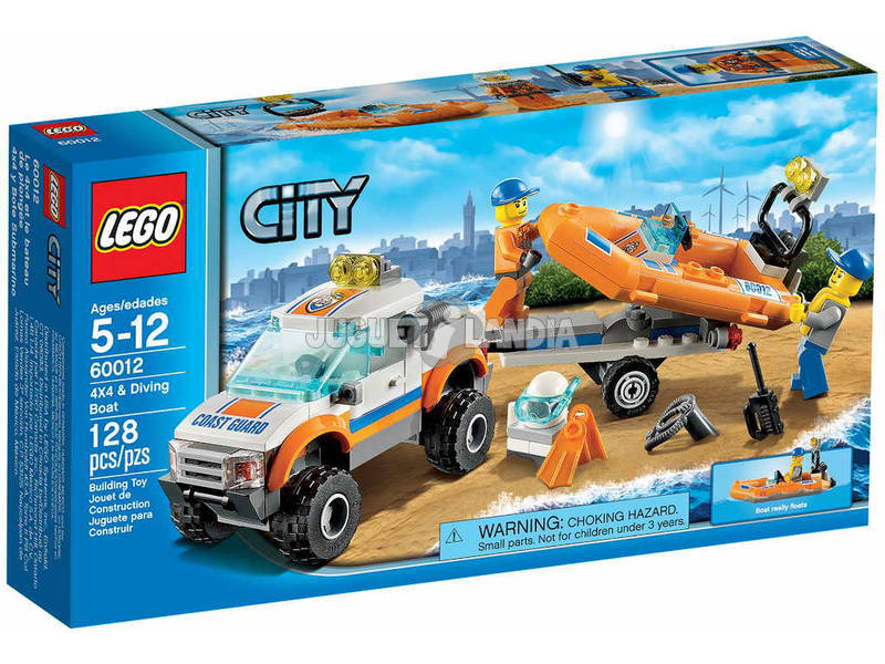 Lego City Garde-côtes 4x4 et bateau