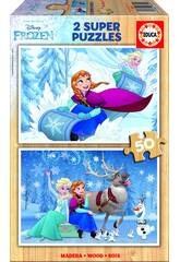 Puzzle 2x50 Frozen 26x18 cm EDUCA 16802