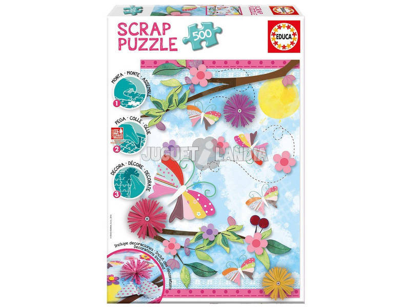 Puzzle 500 Garden Art Scrap Puzzles Educa 16738