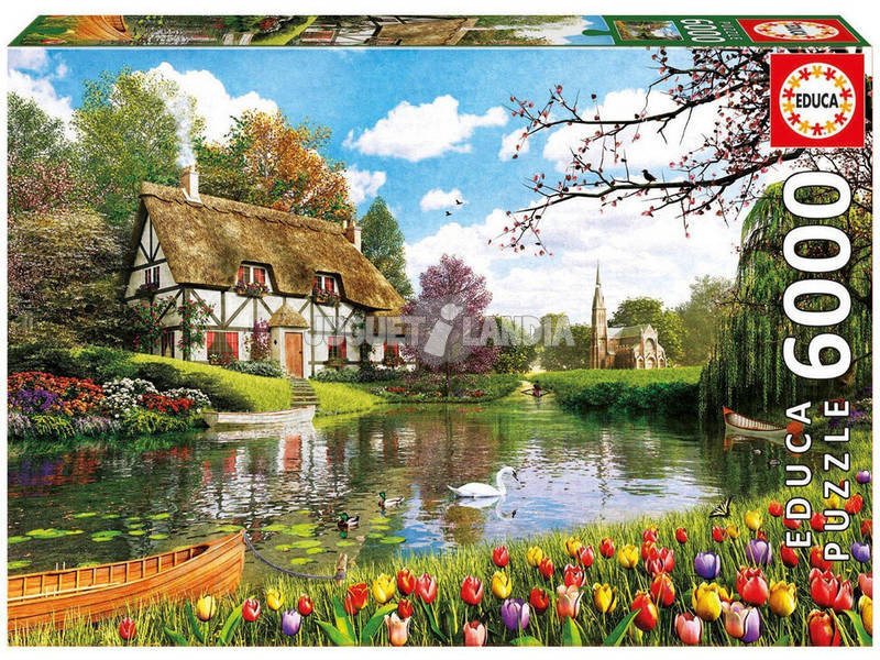 Puzzle 6000 Primavera sul lago 