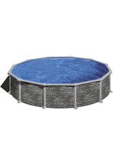 Piscina Ovalada Imitación Piedra Córcega 550x132cm Gre KITPR558PO