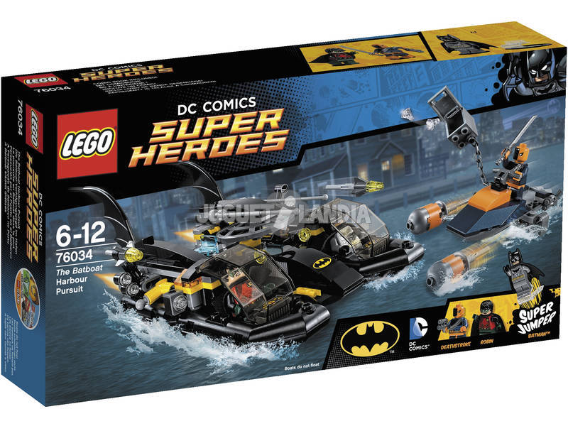 Lego SH Persecucion por el Puerto en el Batbarco