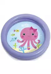 Piscina Baby Fondo Animaletti 61x15 cm Intex 59409