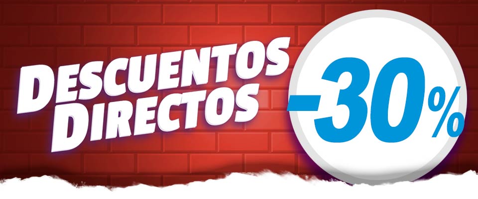 Descuentos directos del 30% al 80% en una selección de artículos