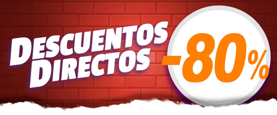 Descuentos directos del 30% al 80% en una selección de artículos
