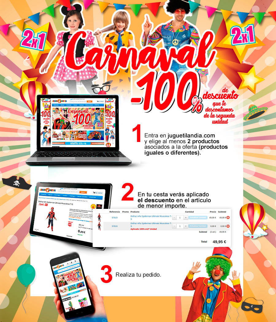 100% de descuento en la 2ª unidad