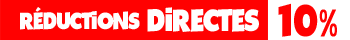 #RestezChezVous Réductions directes de 10% à 25% sur une sélection d'articles.