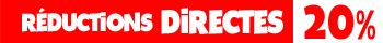 #RestezChezVous Réductions directes de 10% à 25% sur une sélection d'articles.