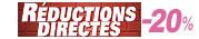 Réductions directes de 20% à 80% sur une sélection d'articles