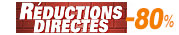 Réductions directes de 20% à 80% sur une sélection d'articles