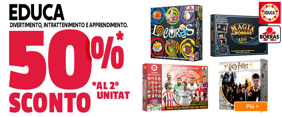 50% descuento 2ª unidad