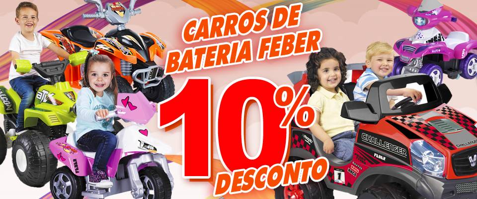 Brinquedos com descontos diretos de 10%