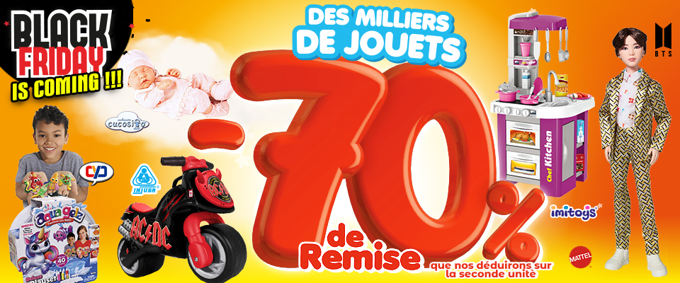 70% de remise sur la deuxiéme unité