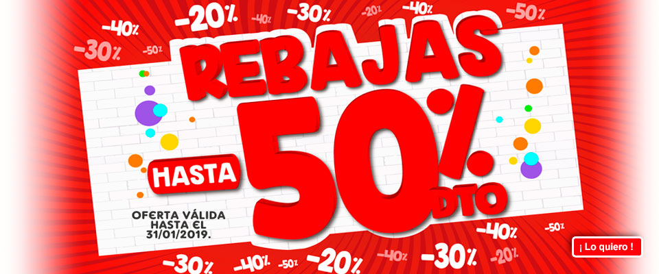 Rebajas del 20%, 30%, 40% y 50% en una gran selección de juguetes