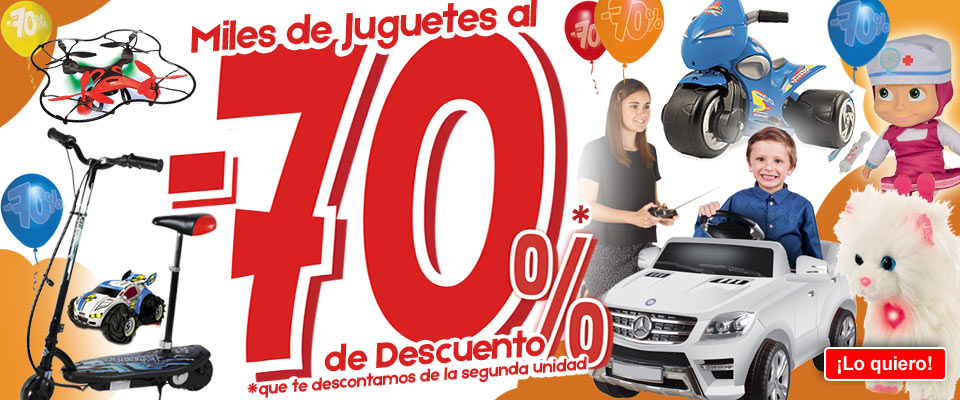70% descuento 2ª unidad